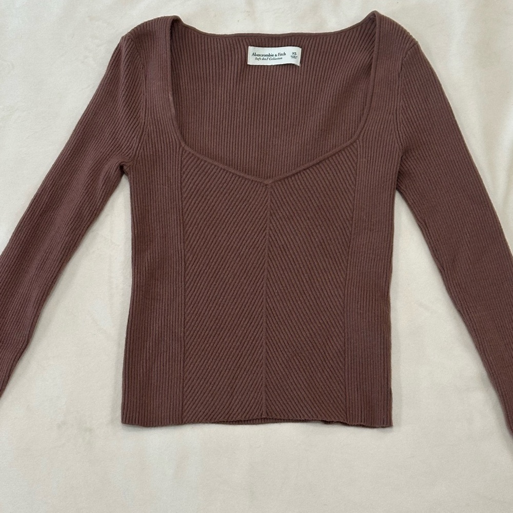 Abercrombie & Fitch Ribbed Knit Top
